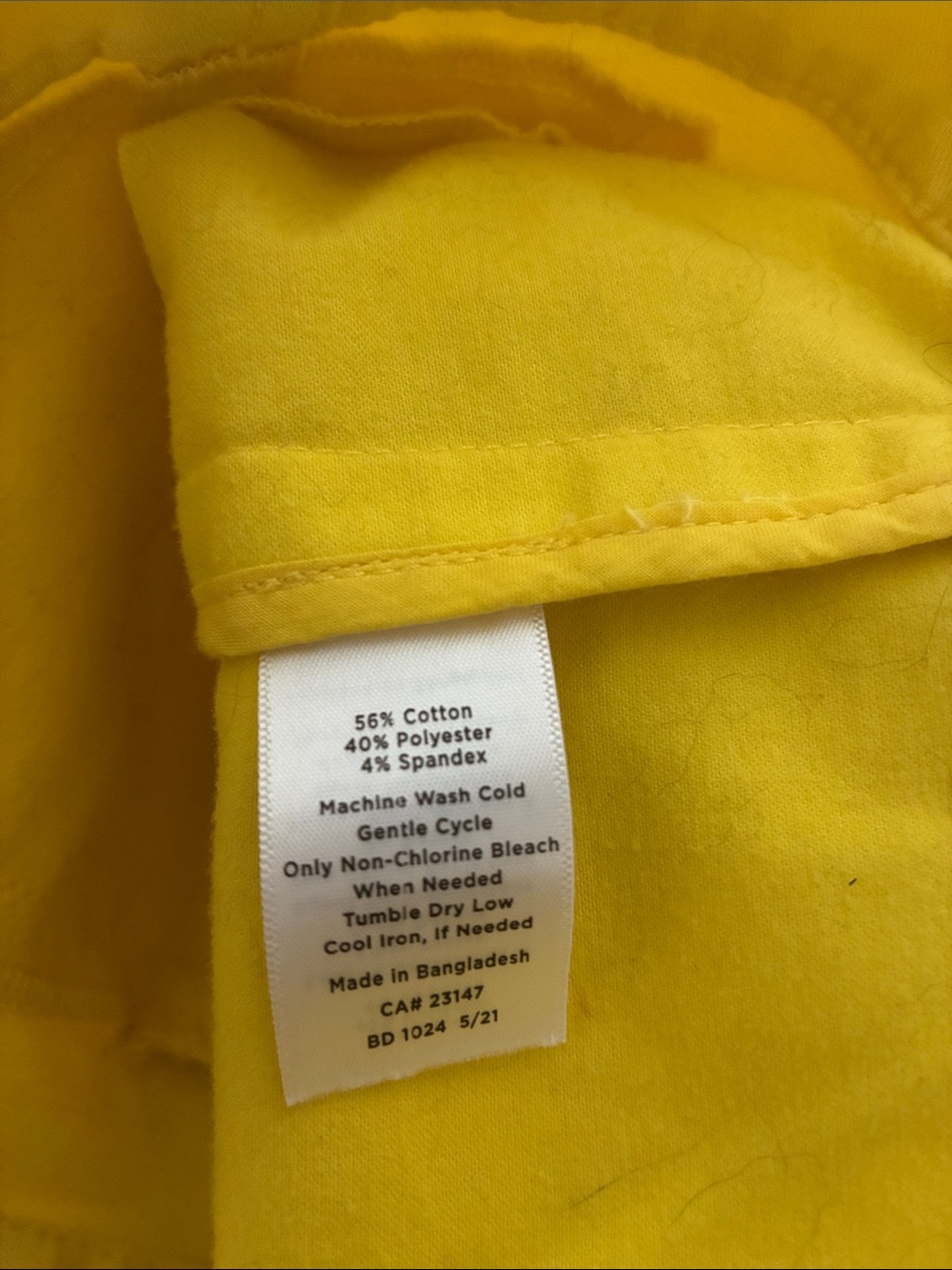 Talbots Yellow Button-Front Jacket - Picture 6 of 6